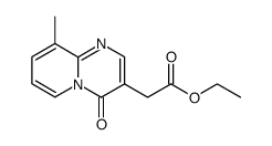 9-Methyl-4-oxo-4H-pyrido[1,2-a]pyrimidine-3-acetic acid ethyl ester Structure