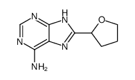 8-(oxolan-2-yl)-7H-purin-6-amine结构式