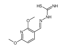 [(2,6-dimethoxypyridin-3-yl)methylideneamino]thiourea Structure