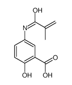 2-hydroxy-5-(2-methylprop-2-enoylamino)benzoic acid Structure