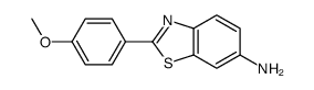 2-(4-methoxyphenyl)-1,3-benzothiazol-6-amine结构式