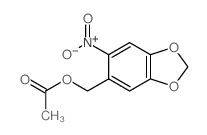 (6-nitrobenzo[1,3]dioxol-5-yl)methyl acetate结构式