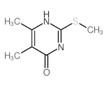 5,6-dimethyl-2-methylsulfanyl-1H-pyrimidin-4-one Structure