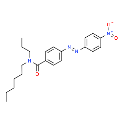 N-Hexyl-4-[(4-nitrophenyl)azo]-N-propylbenzamide Structure