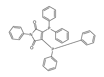 3,4-bis(diphenylphosphanyl)-1-phenylpyrrole-2,5-dione结构式