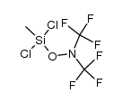 [bis(trifluoromethyl)amino-oxy]dichloromethylsilane结构式