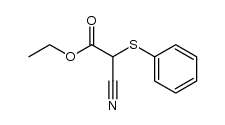 ethyl 2-cyano-2-(phenylthio)acetate结构式