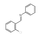 Benzenamine, N-[(2-chlorophenyl)methylene]-结构式