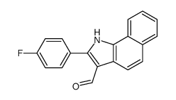 (9ci)-2-(4-氟苯基)-1H-苯[g]吲哚-3-羧醛结构式