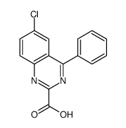 6-氯 -4-苯基 喹唑啉-2-甲酸结构式
