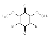 2,5-Cyclohexadiene-1,4-dione,2,6-dibromo-3,5-dimethoxy- Structure