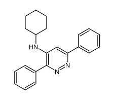 N-cyclohexyl-3,6-diphenylpyridazin-4-amine Structure