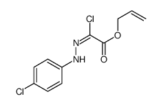 prop-2-enyl 2-chloro-2-[(4-chlorophenyl)hydrazinylidene]acetate结构式