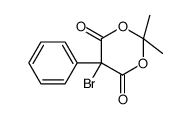 5-bromo-2,2-dimethyl-5-phenyl-1,3-dioxane-4,6-dione Structure