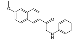2-anilino-1-(6-methoxynaphthalen-2-yl)ethanone结构式