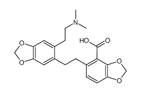 5-{2-[6-(2-dimethylamino-ethyl)-benzo[1,3]dioxol-5-yl]-ethyl}-benzo[1,3]dioxole-4-carboxylic acid结构式