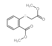 methyl 2-(methoxycarbonylmethylsulfanyl)benzoate Structure