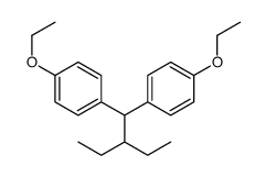 1-ethoxy-4-[1-(4-ethoxyphenyl)-2-ethylbutyl]benzene结构式