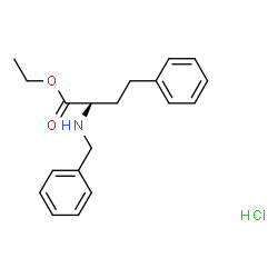 N-BENZYL-D-HOMOPHENYLALANINE ETHYL ESTER HYDROCHLORIDE结构式