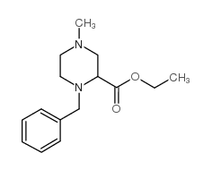 1-苄基-4-甲基哌嗪-2-羧酸乙酯结构式