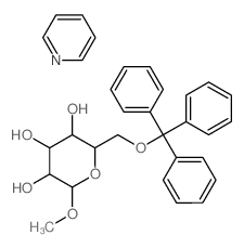 2-methoxy-6-(trityloxymethyl)oxane-3,4,5-triol; pyridine结构式