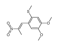 1-(4,5-Dimethoxy-2-methylthiophenyl)-2-nitropropen结构式