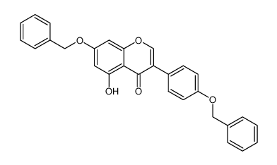 7-benzyloxy-3-(4-benzyloxy-phenyl)-5-hydroxy-chromen-4-one结构式