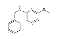 N-benzyl-3-methylsulfanyl-1,2,4-triazin-5-amine结构式