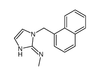 N-methyl-1-(naphthalen-1-ylmethyl)imidazol-2-amine结构式