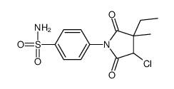 4-(4-chloro-3-ethyl-3-methyl-2,5-dioxopyrrolidin-1-yl)benzenesulfonamide Structure