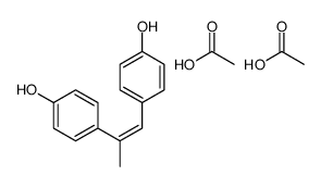 acetic acid,4-[2-(4-hydroxyphenyl)prop-1-enyl]phenol结构式