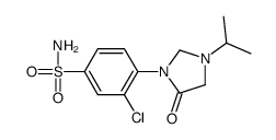 3-chloro-4-(5-oxo-3-propan-2-ylimidazolidin-1-yl)benzenesulfonamide结构式