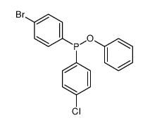 (4-bromophenyl)-(4-chlorophenyl)-phenoxyphosphane结构式