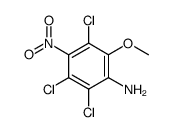 2,3,5-trichloro-6-methoxy-4-nitroaniline结构式