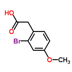 (2-Bromo-4-methoxyphenyl)acetic acid Structure