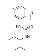 1-cyano-2-(2,4-dimethylpentan-3-yl)-3-pyridin-3-ylguanidine结构式