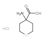 4-Aminothiane-4-carboxylic acid hydrochloride Structure