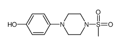 4-(4-(Methylsulfonyl)piperazin-1-yl)phenol结构式
