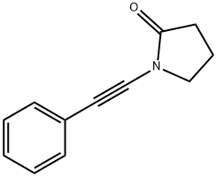 1-(2-苯基乙炔基)-2-吡咯烷酮结构式