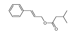 (E)-cinnamyl isovalerate Structure