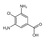4-氯-3,5-二氨基苯甲酸结构式