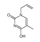 1-烯丙基-5-甲基嘧啶-2,4(1H,3H)-二酮结构式
