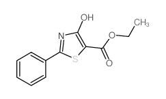4-羟基-2-苯基-1,3-噻唑-5-羧酸乙酯结构式
