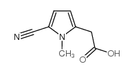 5-氰基-1-甲基-1H-吡咯-2-乙酸结构式