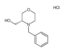 (R)-(4-benzylmorpholin-3-yl)methanol hydrochloride结构式