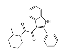 1-(2-methylpiperidin-1-yl)-2-(2-phenyl-1H-indol-3-yl)ethane-1,2-dione Structure
