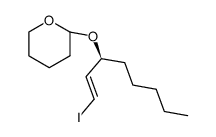 (1E)-iodo-(3S)-(tetrahydro-2H-pyran-2-yloxy)-1-octene结构式