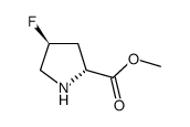 (2R,4S)-4-Fluoro-D-proline methyl ester Structure