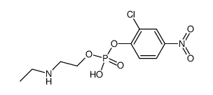 2-chloro-4-nitrophenyl (2-(ethylamino)ethyl) hydrogen phosphate Structure