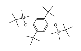 1,4-bis(tert-butyldimethylsiloxy)-2,5-di-(tert-butyl)benzene结构式